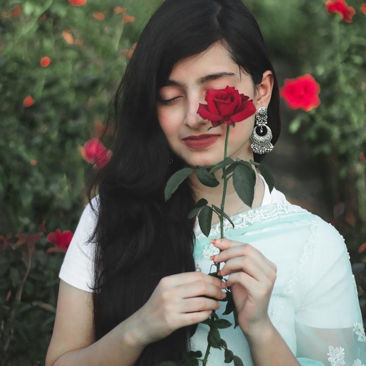 Portrait of Mira Chen, meditation instructor